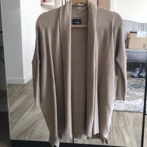 Cream colored open cardigan